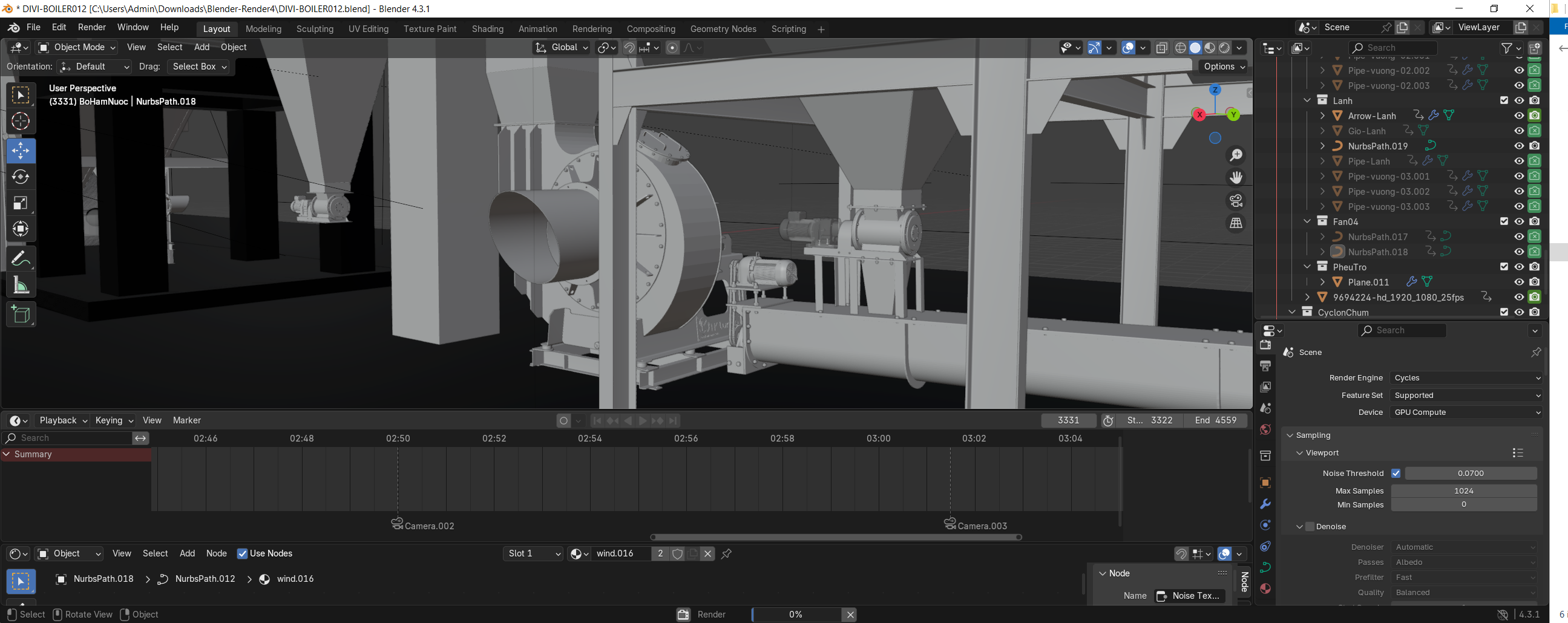 TK.FAN - Animation by Blender